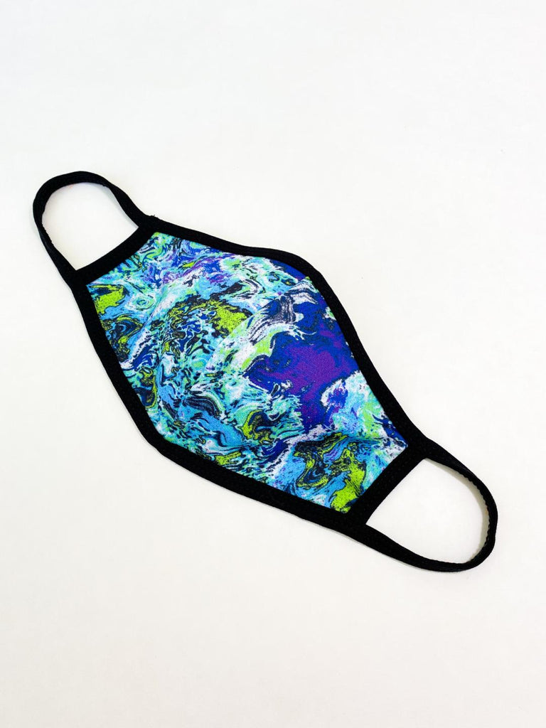 PRINT MESH MASK WITH COTTON LINING CHILL SWIRL