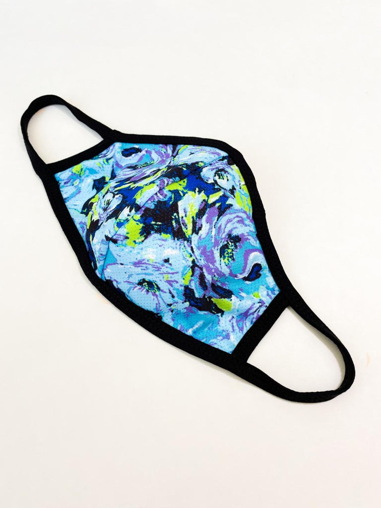 PRINT MESH MASK WITH COTTON LINING COOL FLOWER