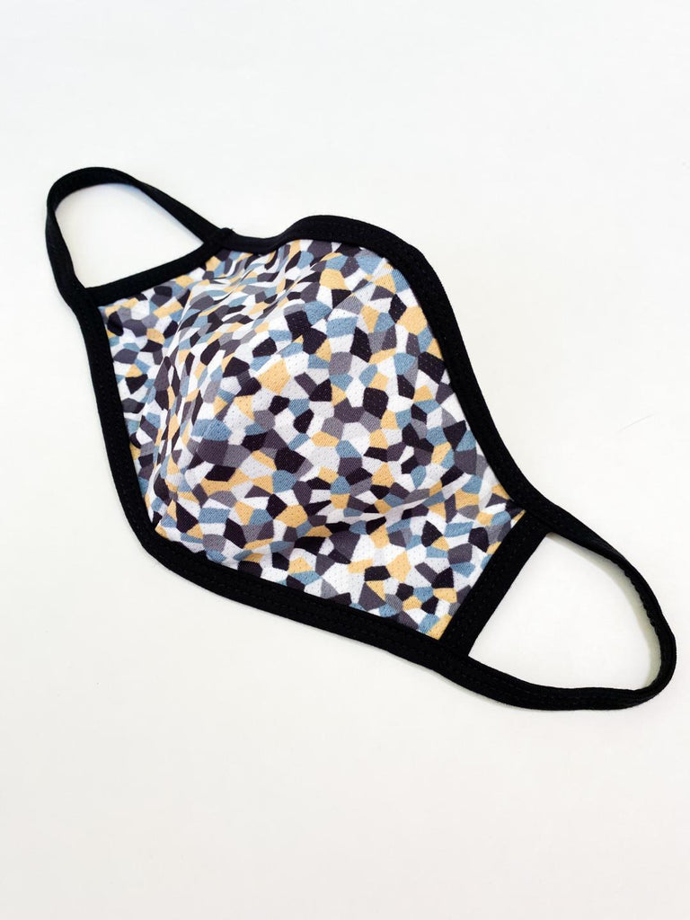 PRINT MESH MASK WITH COTTON LINING SAVVY LG CRYSTAL